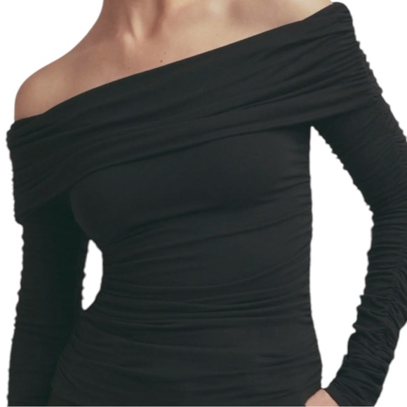 Favorite Daughter Night Out Ruched Off Shoulder Top XL - Picture 4 of 9